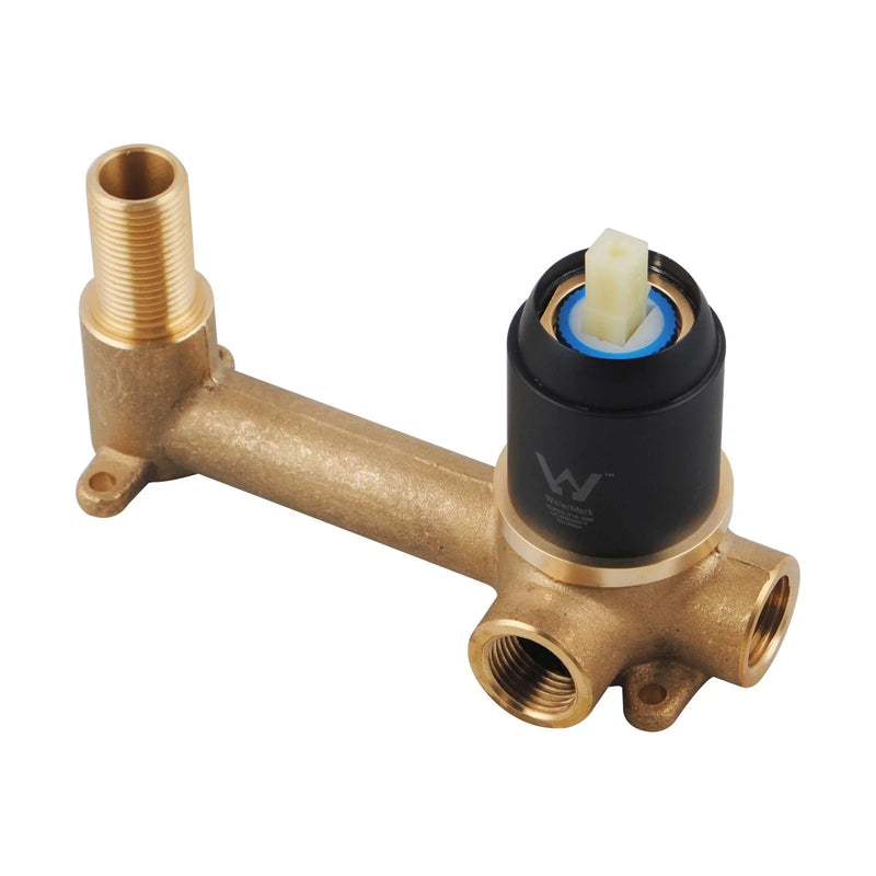 Lucid Pin Round Bathtub/Basin Wall Mixer With Spout