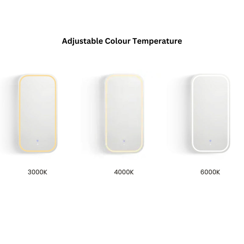 Otti Newport Matte White Led Shaving Cabinet 450X900mm