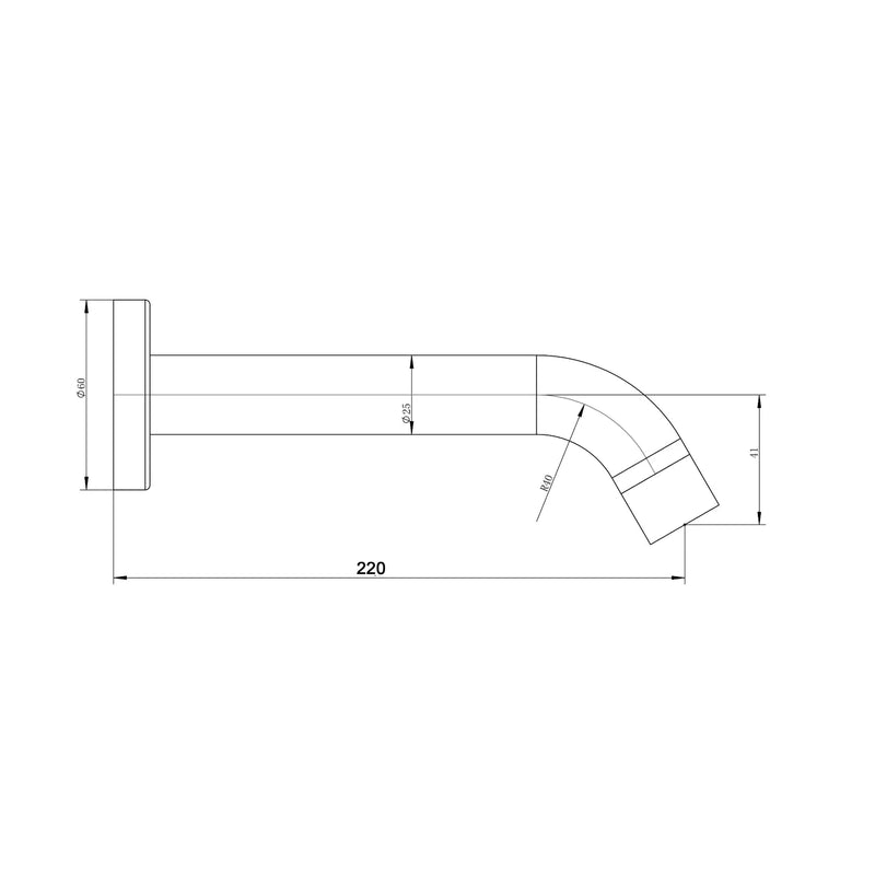 Pentro Round Bath Spout - SP12