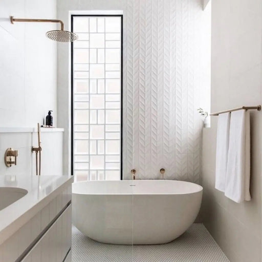 Pietra Bianca - Pietra Bianca Bella Freestanding Bath - 1500 to 1800 - Aqualux Bathrooms