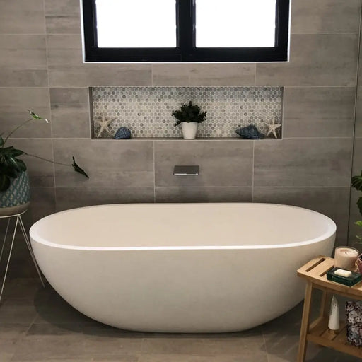 Pietra Bianca - Pietra Bianca Bella Freestanding Bath - 1500 to 1800 - Aqualux Bathrooms