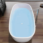 Pietra Bianca - Pietra Bianca Bora Freestanding Bath - 1650 & 1800 - Aqualux Bathrooms