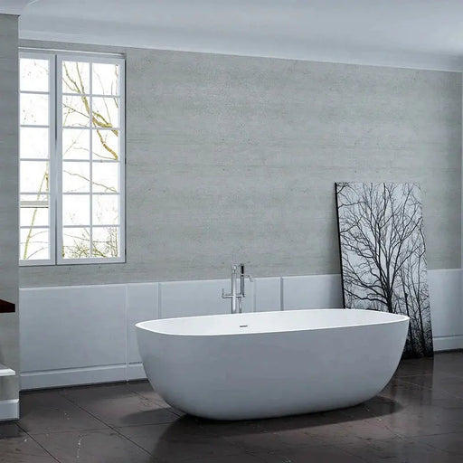 Pietra Bianca - Pietra Bianca Bora Freestanding Bath - 1650 & 1800 - Aqualux Bathrooms