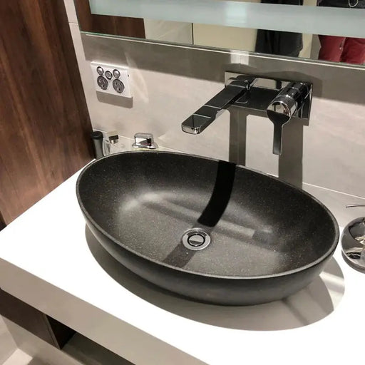 Pietra Bianca - Pietra Bianca Mila Above Counter Basin - Aqualux Bathrooms