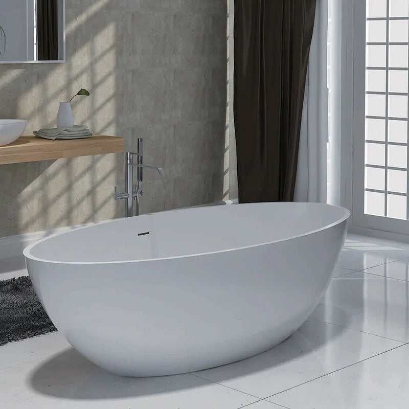 Pietra Bianca - Pietra Bianca Nice Freestanding Bath - 1800 - Aqualux Bathrooms