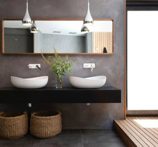 Pietra Bianca - Pietra Bianca Onda Above Counter Basin - Aqualux Bathrooms