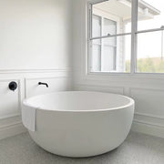 Pietra Bianca - Pietra Bianca Romeo Freestanding Bath - 1350 & 1500 - Aqualux Bathrooms