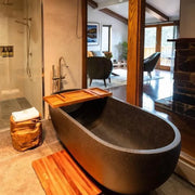 Pietra Bianca - Pietra Bianca Ryese Freestanding Bath - 1600 to 1800 - Aqualux Bathrooms