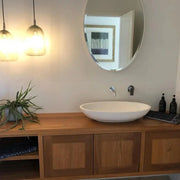 Pietra Bianca - Pietra Bianca Valentina Above Counter Basin - Aqualux Bathrooms