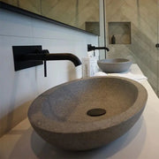 Pietra Bianca - Pietra Bianca Vivian Above Counter Basin - Aqualux Bathrooms