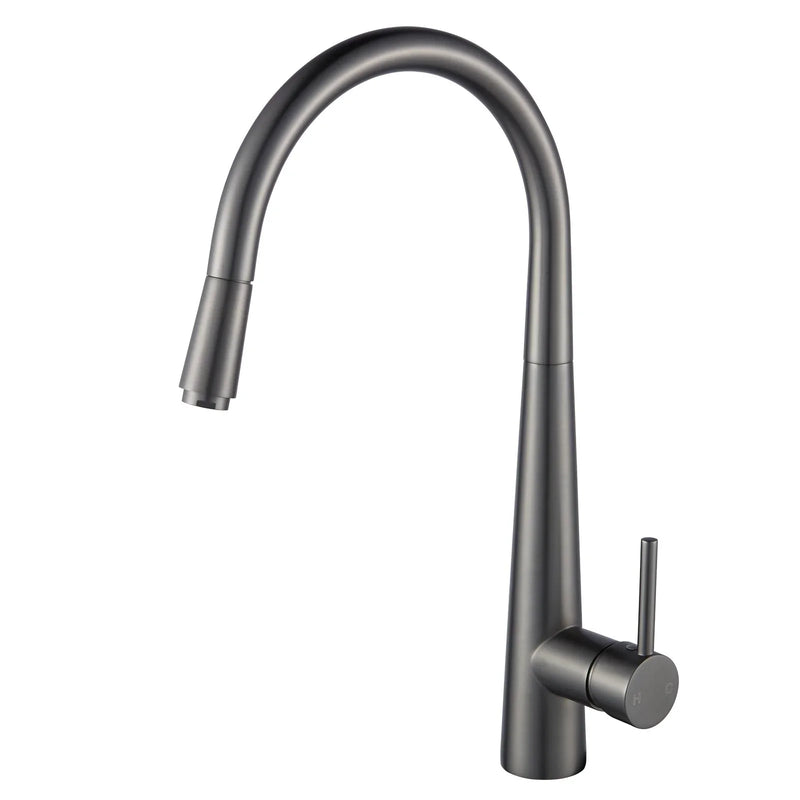 Round Pull Out Kitchen Sink Mixer Tap