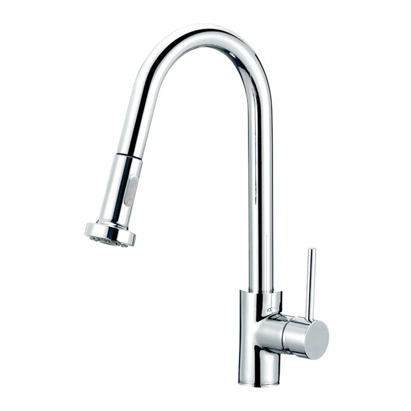Round Pull Out Spray Kitchen Sink Mixer Tap
