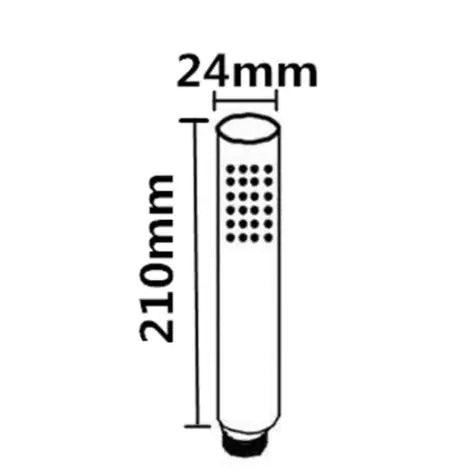 Round Single Function Brass Handheld Shower
