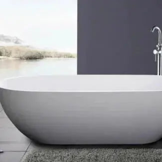 Stella Freestanding Bathtub - Non Overflow - Aqualux Bathrooms- Poseidon
