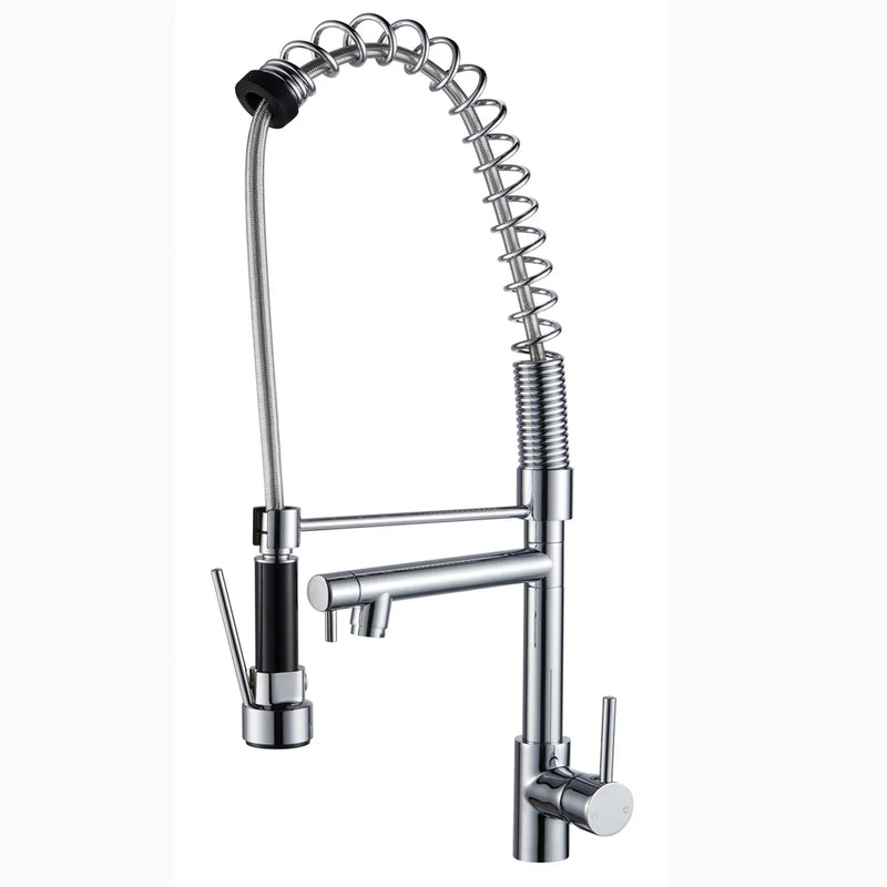 Spring Double Spout Kitchen Sink Mixer Tap
