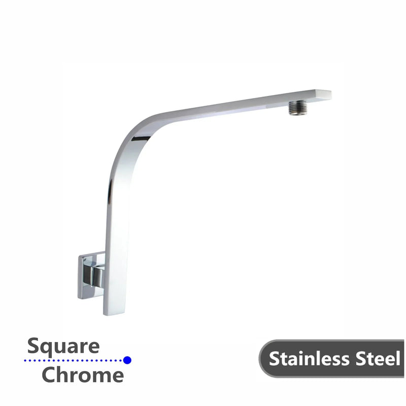 Square Gooseneck Wall Shower Arm