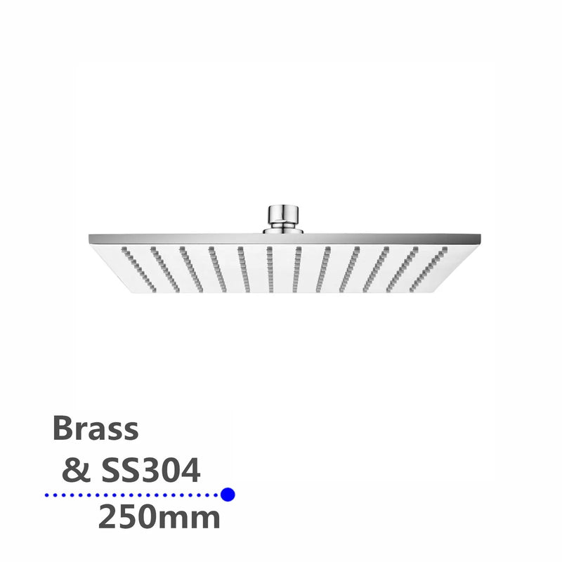 Square Rainfall Brass Shower Head