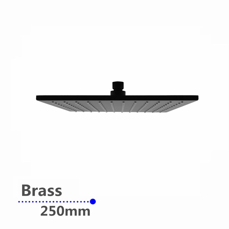Square Rainfall Brass Shower Head
