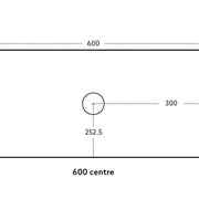 Bellevue Wall Hung Standard Vanity 600 (Prime Oak) - Aqualux Bathrooms- Poseidon