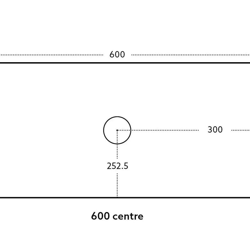 Bellevue Wall Hung Standard Vanity 600 (Prime Oak) - Aqualux Bathrooms- Poseidon