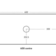 Bellevue Wall Hung Standard Vanity 600 (Coastal Oak) - Aqualux Bathrooms- Poseidon