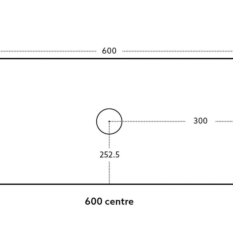 Bellevue Wall Hung Standard Vanity 600 (Coastal Oak) - Aqualux Bathrooms- Poseidon