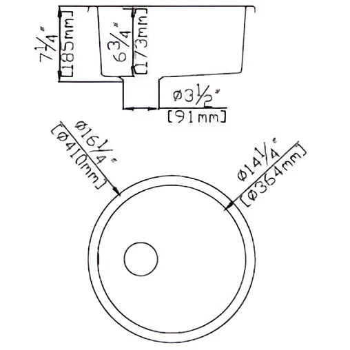 Undermount Kitchen Sink 410mm