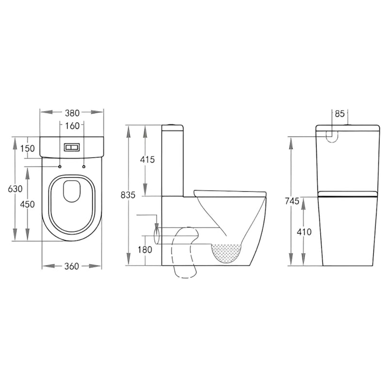 Veda BTW Toilet Suite